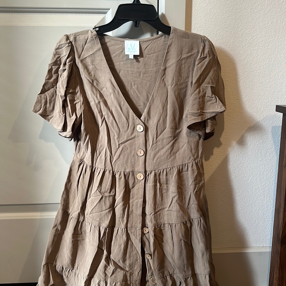 Gently worn flowy button up dress